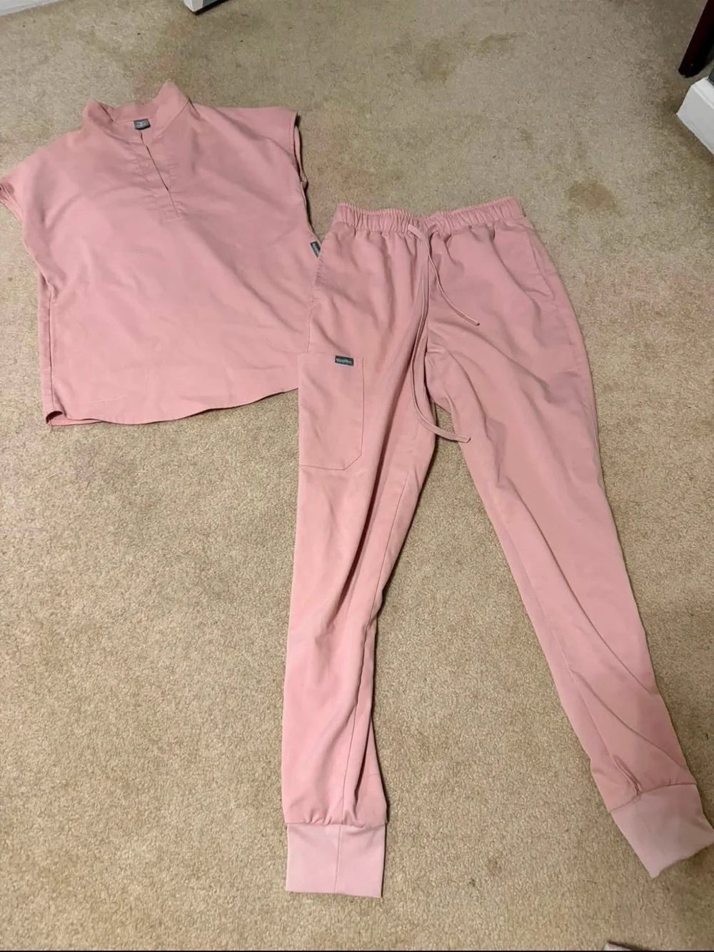 Pink Two-Piece Lounge Set - Top & Joggers